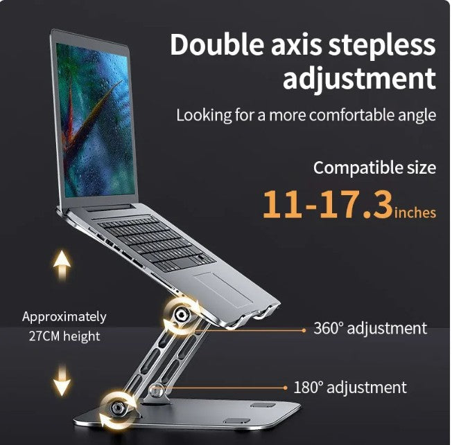 Full-Angle Adjustable Aluminum Laptop Stand